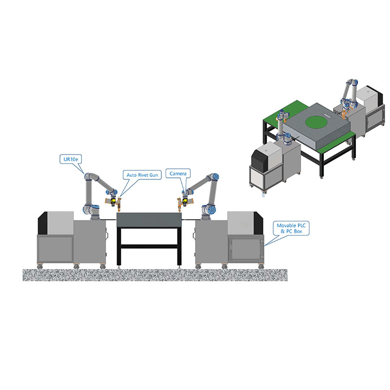 Rivetti ciechi personalizzati di fabbrica da 3,2-4,8 mm Strumento per rivetti di alimentazione automatica per connessione I/O robot