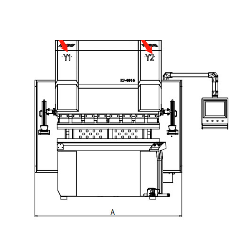 Servo pressa piegatrice elettrica ad alta precisione da 40 tonnellate serie IS